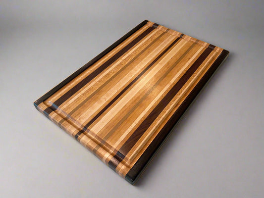 Exotic Book Match Edge Grain - 13.25” x 20.5” x 1” - Wenge, Cherry, White Maple, Walnut
