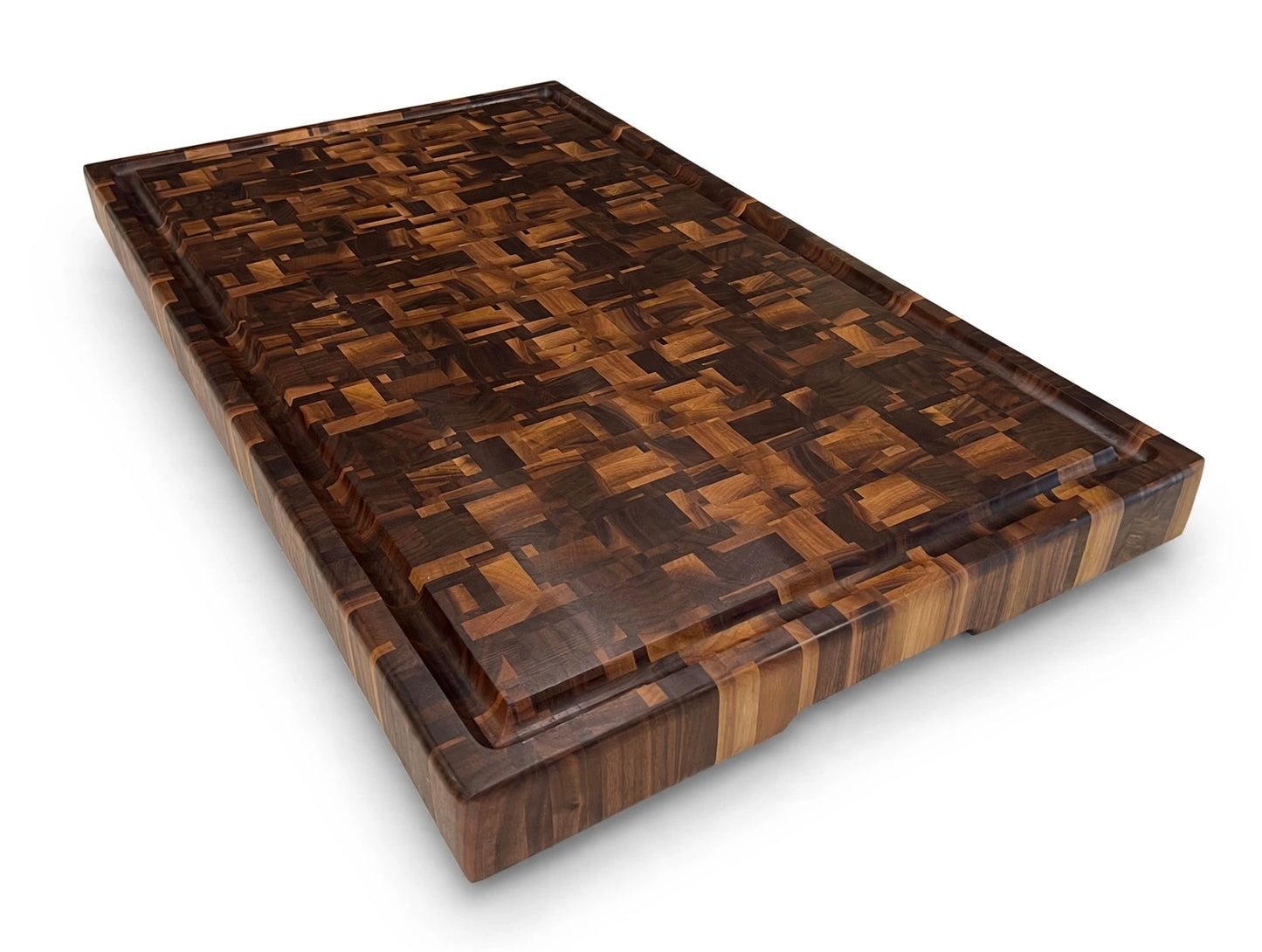 Chaotic Walnut End Grain Cutting Board 18” x 30” x 2”