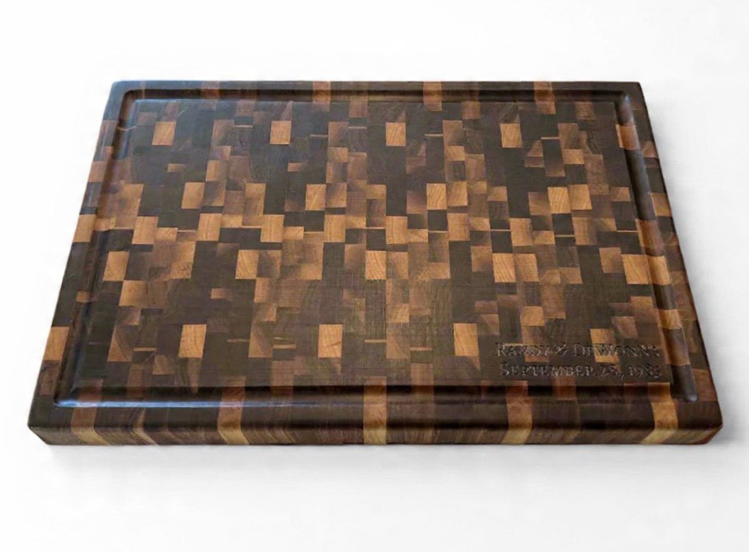 Chaotic Walnut End Grain Cutting Board (Pre-Order)