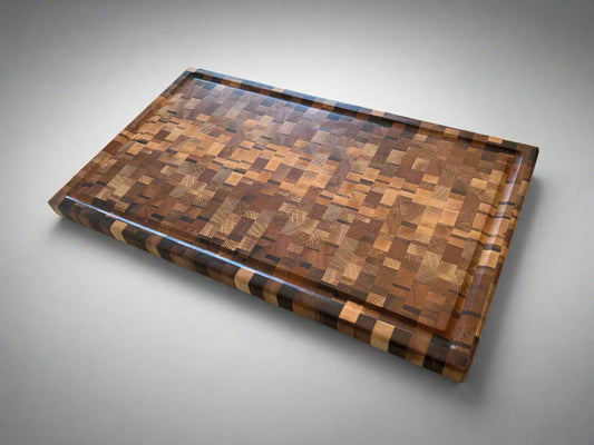 Chaotic End Grain Cutting Board - 13” x 22” x 1”