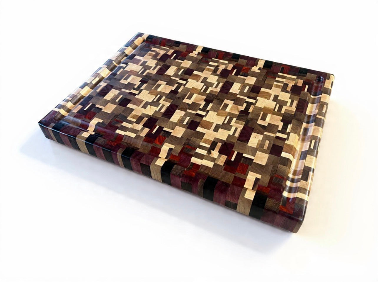 Chaotic End Grain Cutting Board - 16.5” x 12.5” x 1.375”