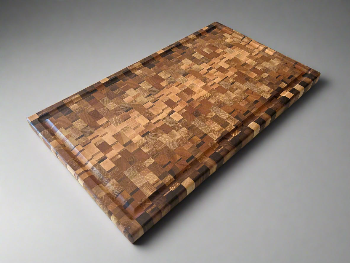 Chaotic End Grain Cutting Board - 13” x 22” x 1”