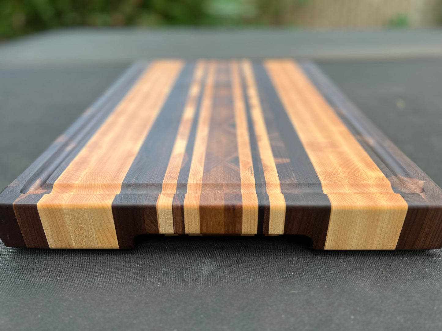 Walnut End Grain Block w/ Maple Stripes - 14” x 20” x 1.875”