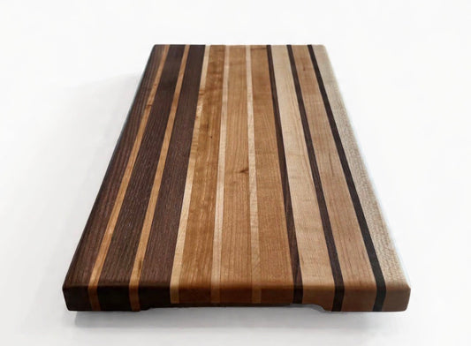 cutting board with stripes