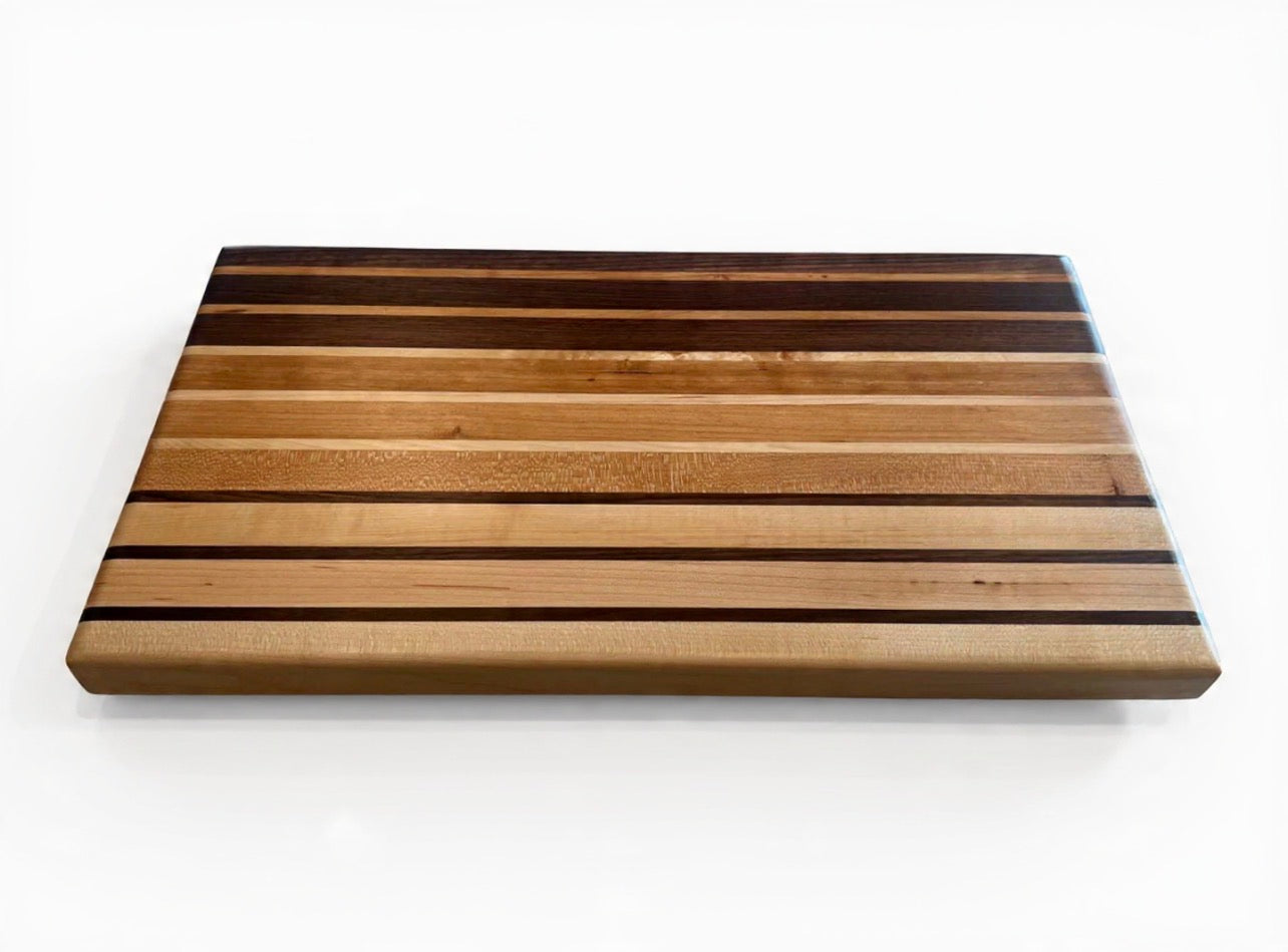 cutting board with stripes