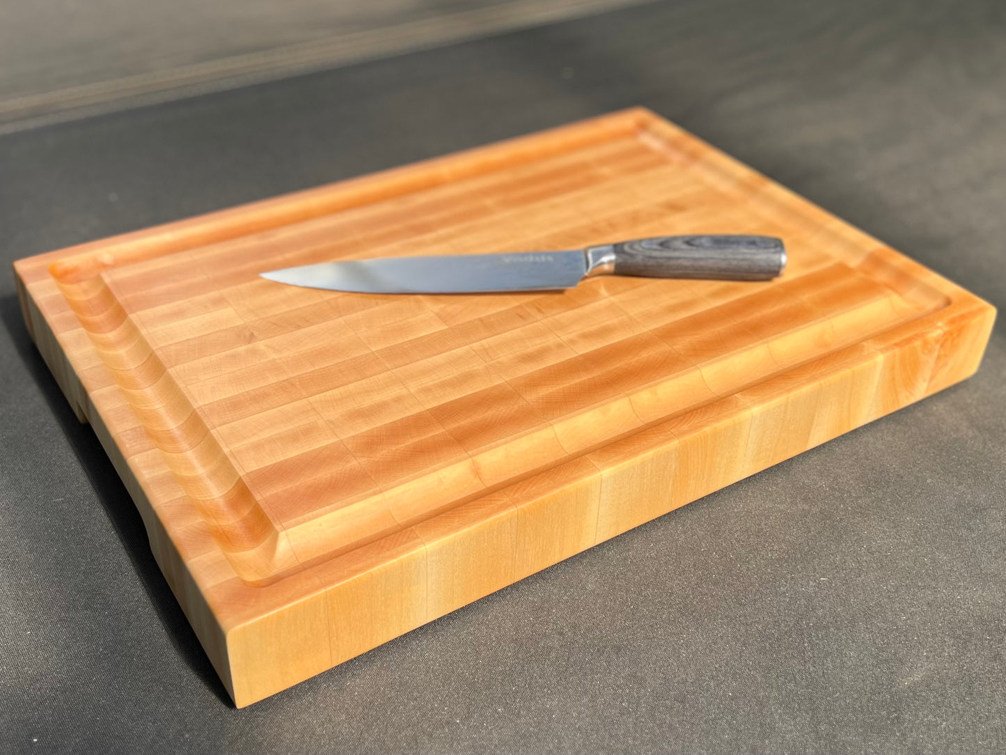 Maple End Grain Cutting Board With Juice Groove 14” x 20” x 2”