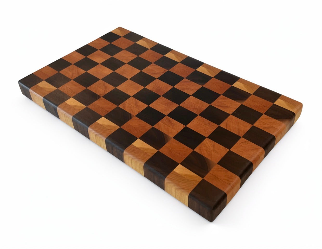 Checkered End Grain Cutting Board - 10.25” x 17” x 1.25”