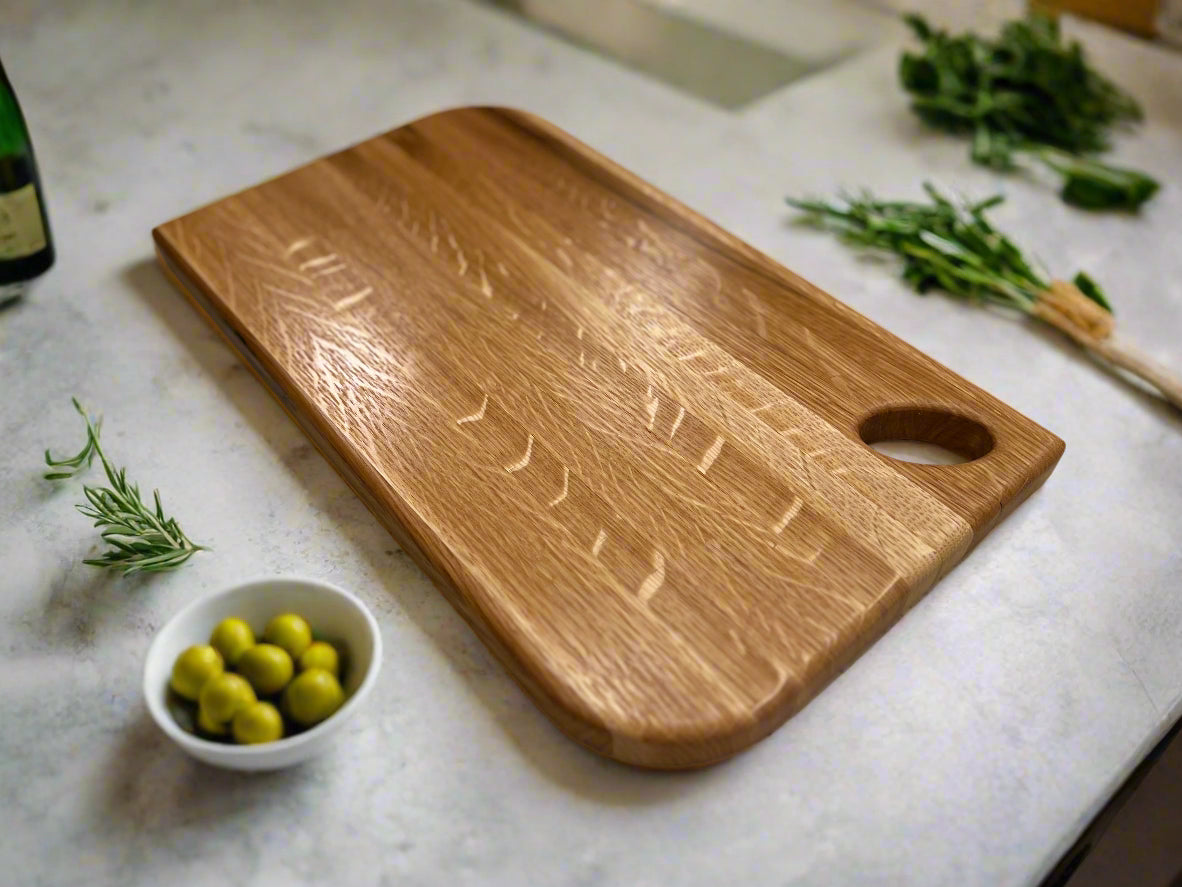 Partially Radius Rectangle Serving Board