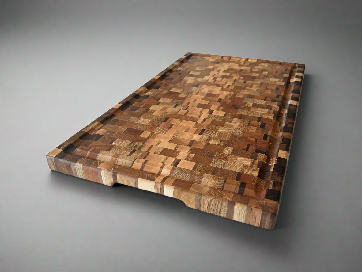 Chaotic End Grain Cutting Board - 13” x 22” x 1”