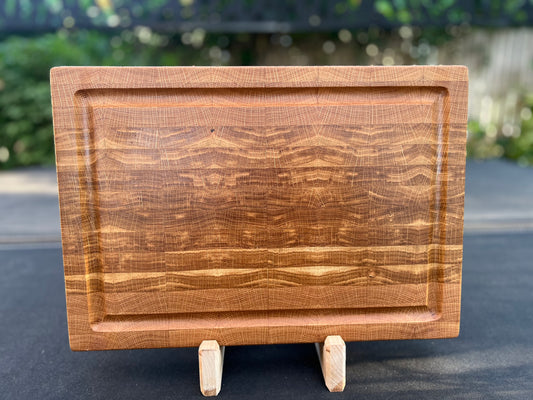 White Oak End Grain Block w/ Juice Groove 10” x 16” x 2”