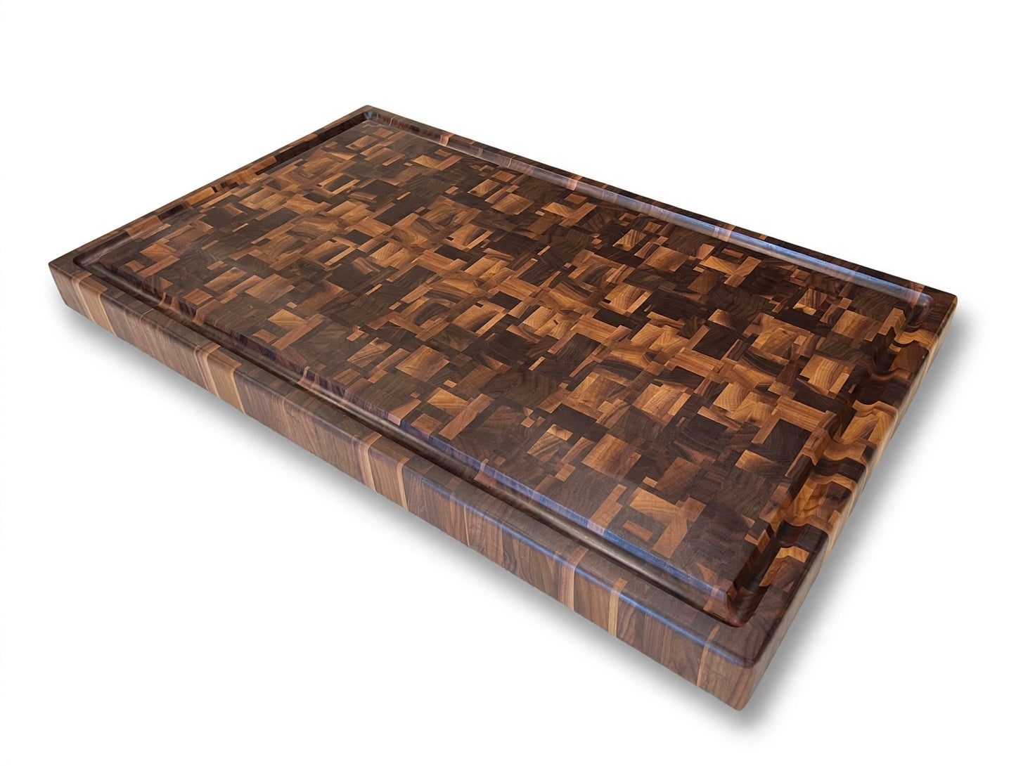 Chaotic Walnut End Grain Cutting Board 18” x 30” x 2”