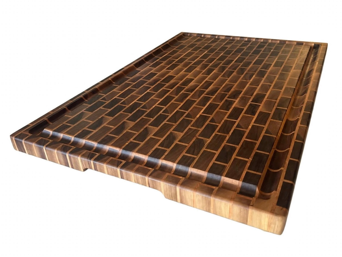 Brick Pattern Cutting Board - Walnut/Cherry (Pre-Order)