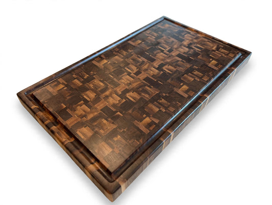 Chaotic Walnut End Grain Cutting Board 18” x 30” x 2”
