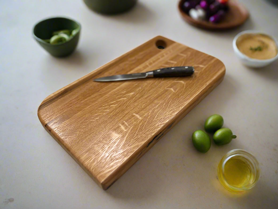 Partially Radius Rectangle Serving Board