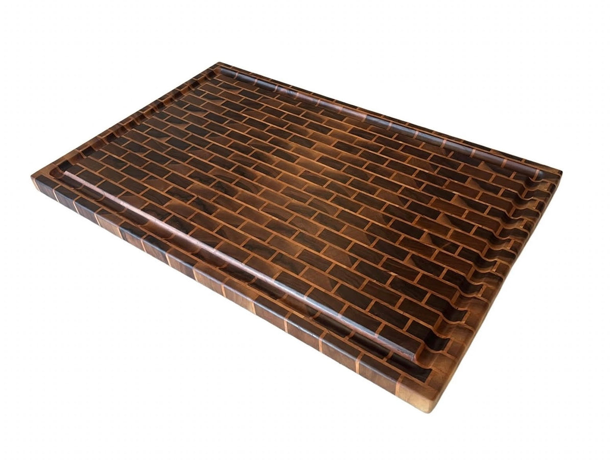 Brick Pattern Cutting Board - Walnut/Cherry (Pre-Order)