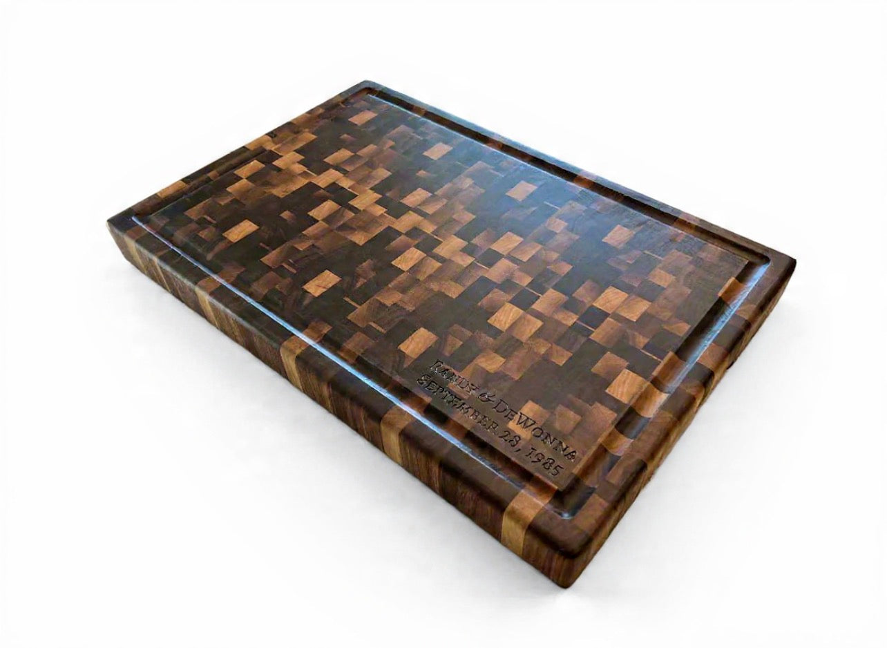 Chaotic Walnut End Grain Cutting Board (Pre-Order)