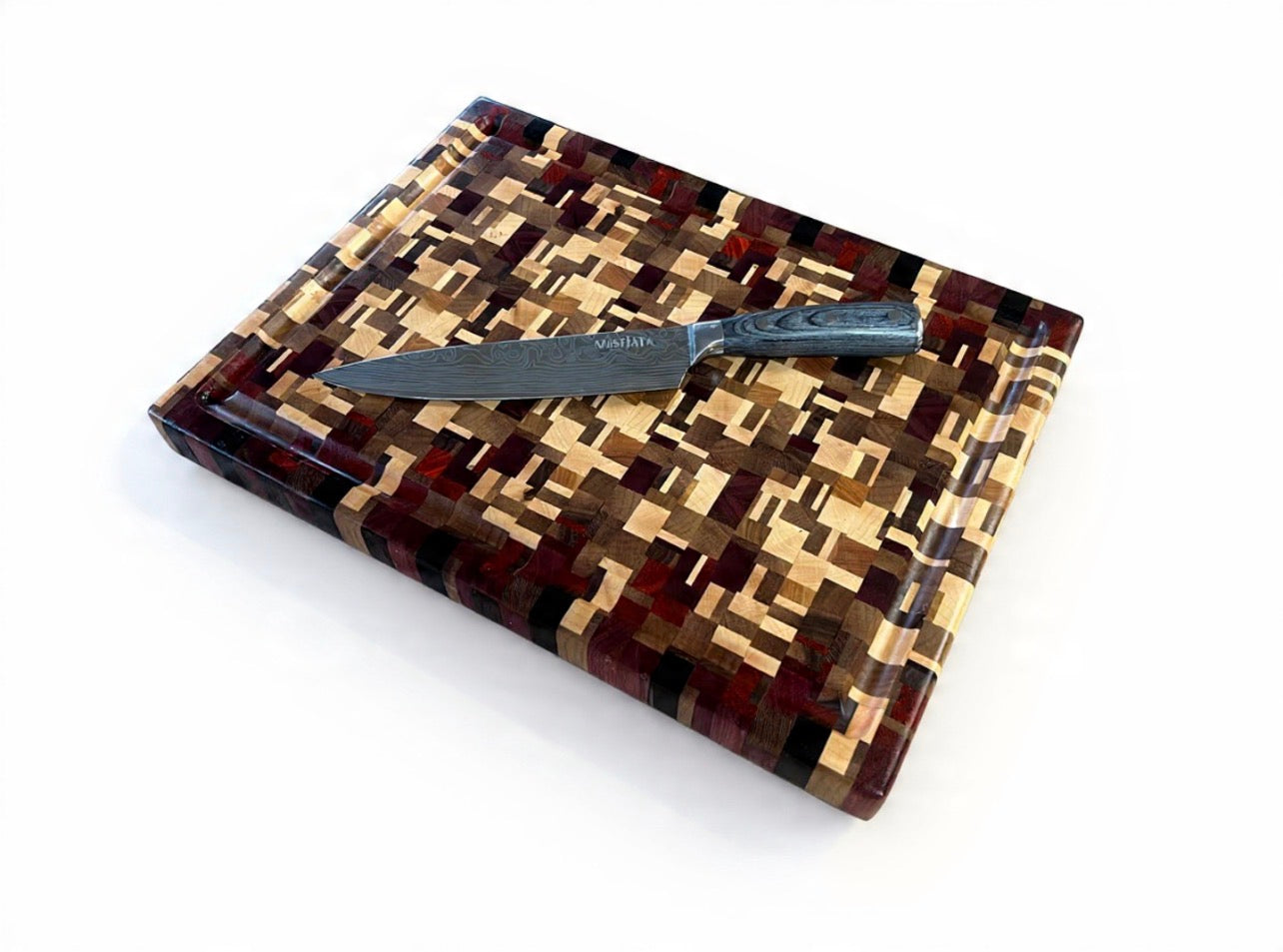 Chaotic End Grain Cutting Board - 16.5” x 12.5” x 1.375”