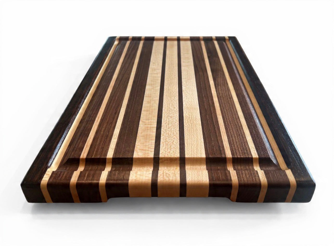 cutting board with stripes